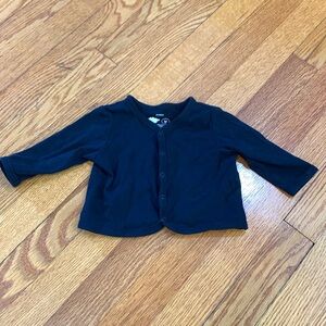 Primary snap cardigan black 3-6 months